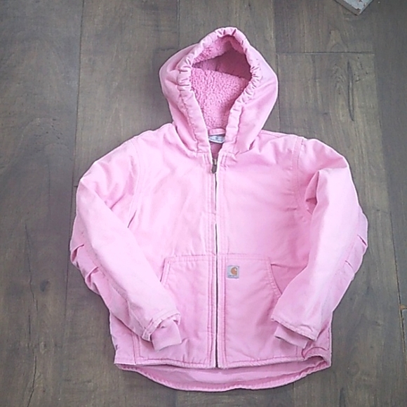 Carhartt Other - CARHARTT PINK CANVAS JACKET GIRLS XS